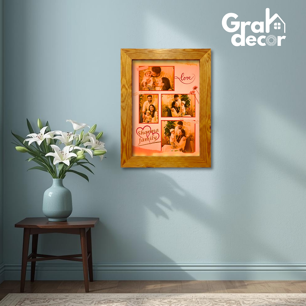 Thumbnail: Togetherness Wooden Shadow A4 Wall Decor