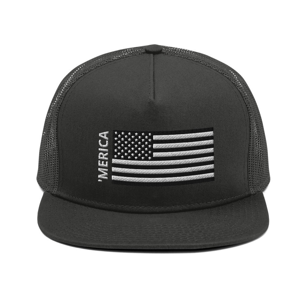 Merica - Mesh Back Snapback (Embroidered)