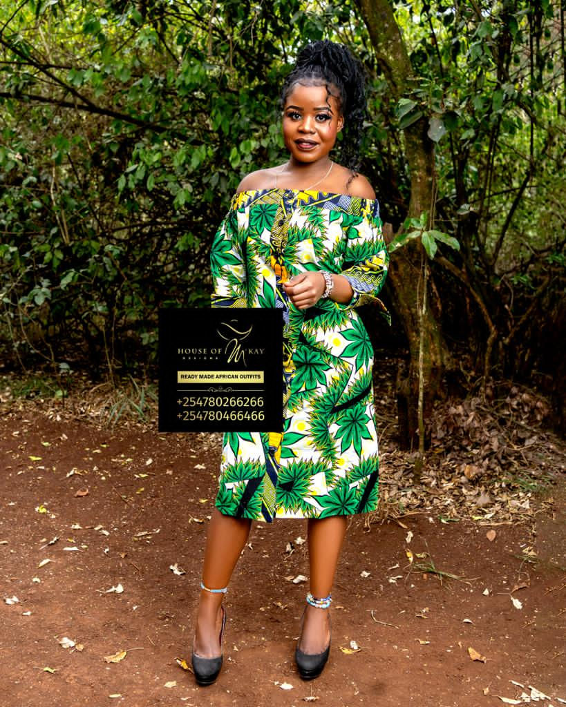 Thumbnail: African Offshoulder Print dress