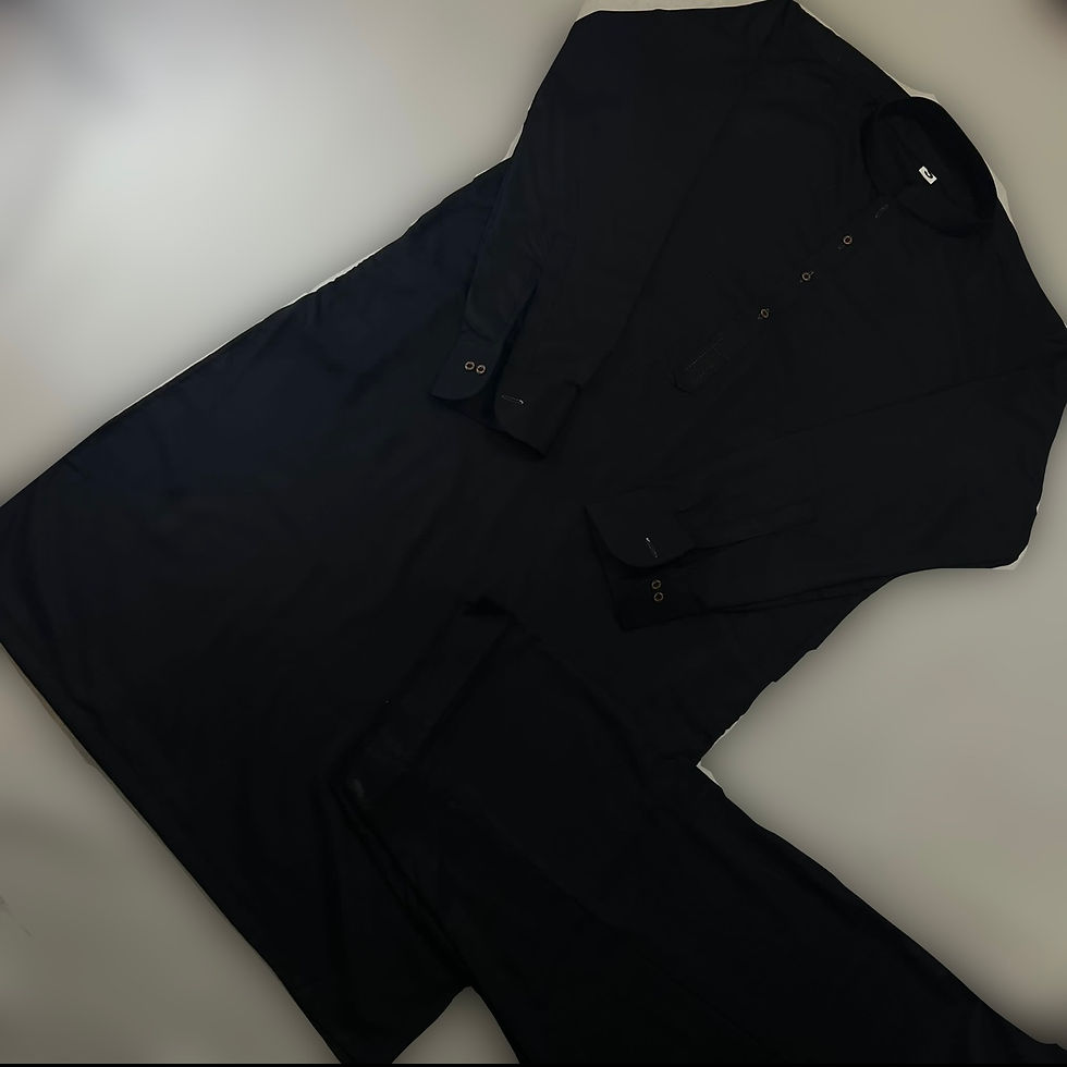 Mens black shalwar kameez