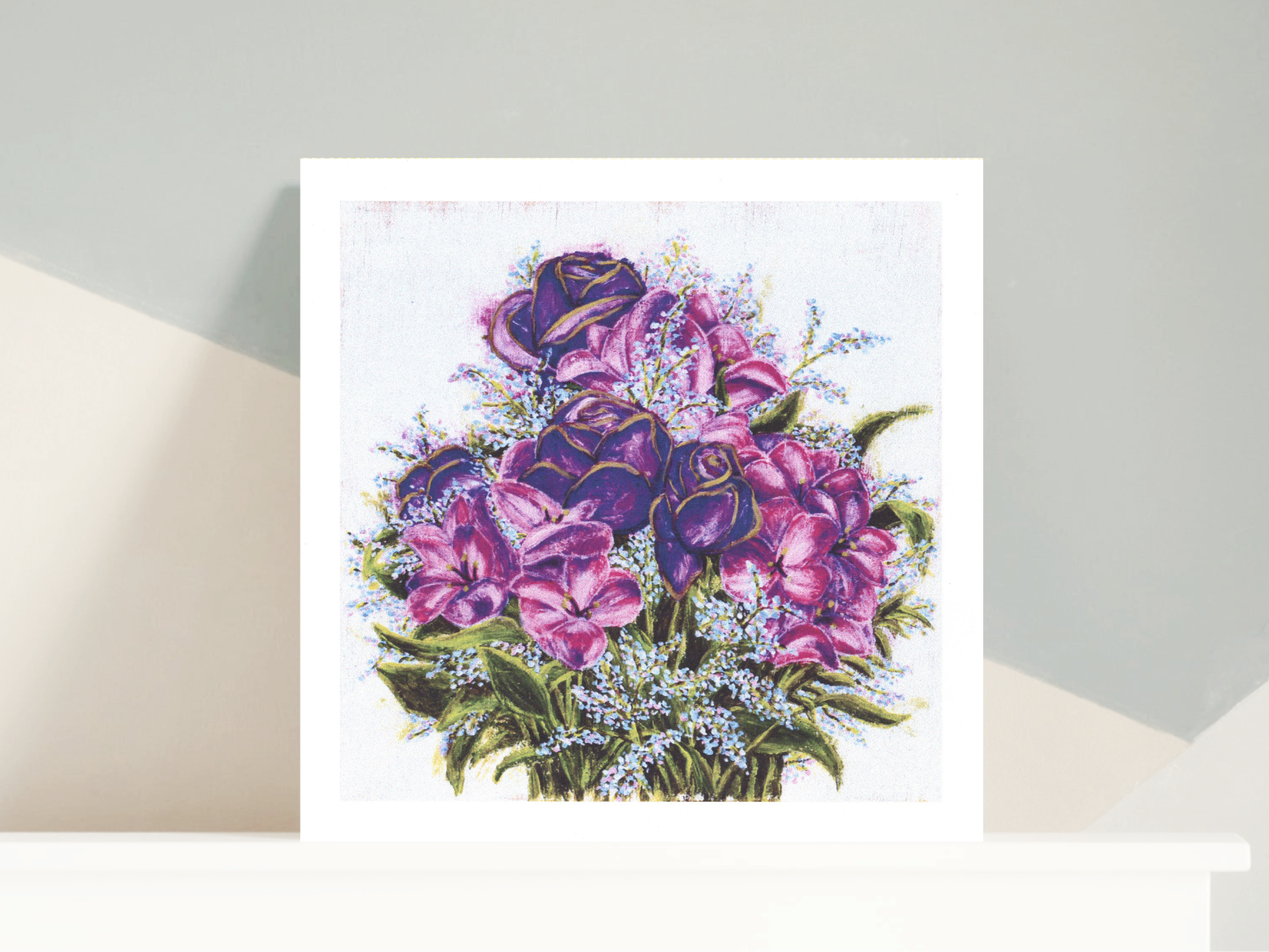 Moody Bouquet: Art Print