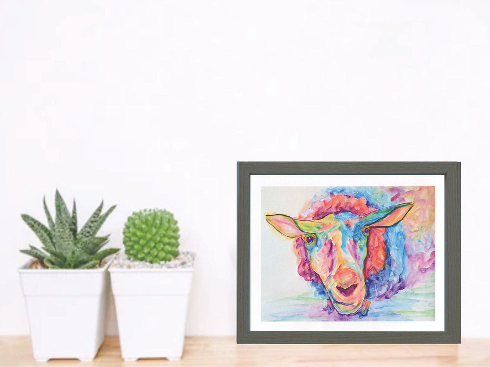 Thumbnail: Rainbow Sheepy: Art Print
