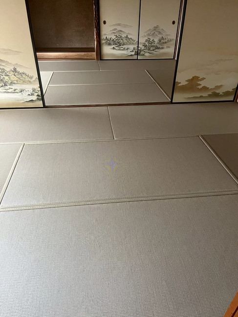 西脇市戸建てリノベーション・和紙製カラー畳に張り替えた和室（施工後）