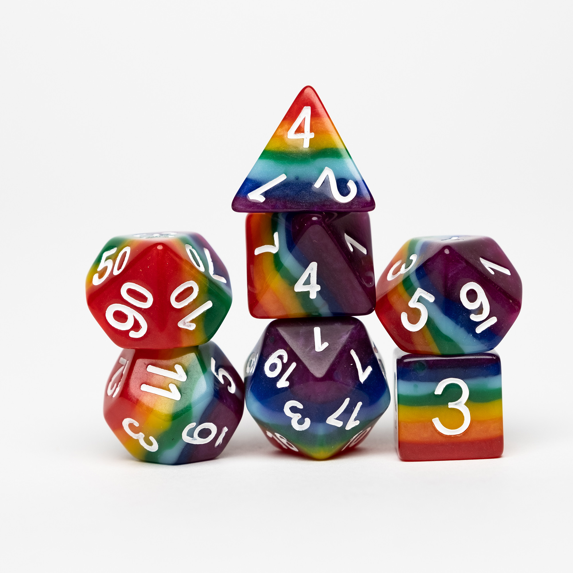 Rainbow Pride Dice