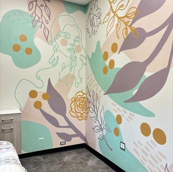 Esthetician office mural in Kansas City Missouri