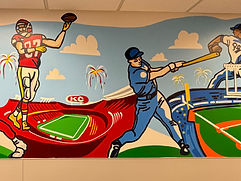 Professional Baseball Mural