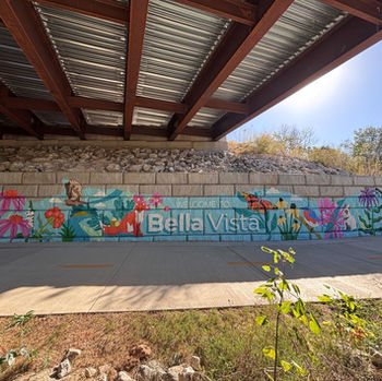 bella vista arkansas nature trail mural