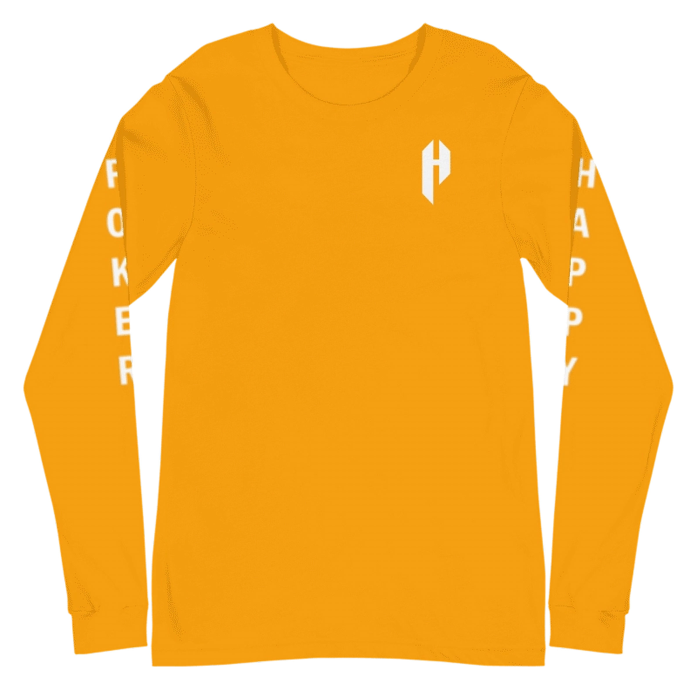 - GOLD POKER HAPPY UNISEX LONG SLEEVE SHIRT -