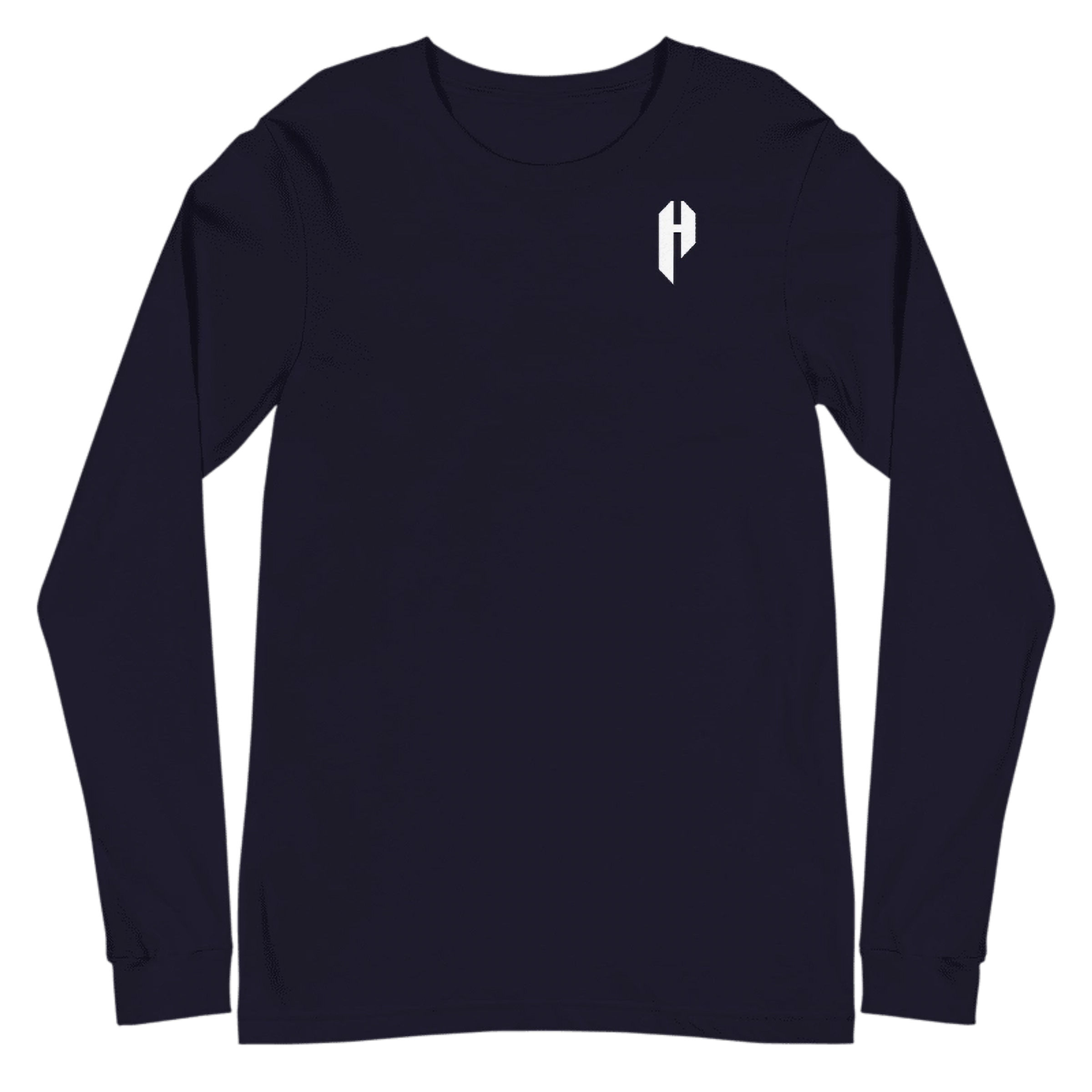 - NAVY BLUE POKER HAPPY UNISEX LONG SLEEVE SHIRT -
