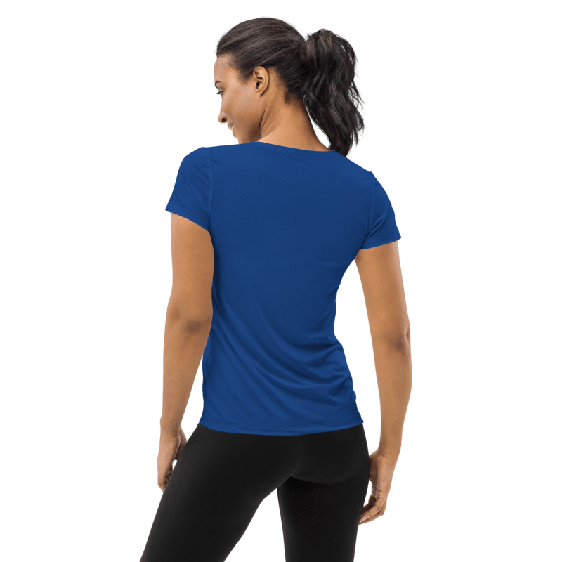 Thumbnail: - ROYAL BLUE LAS VEGAS DESIGN ATHLETIC WOMEN'S FITTED T-SHIRT -