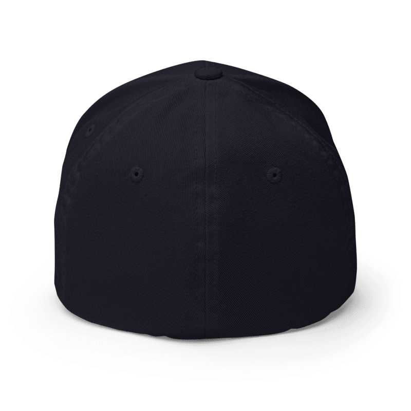 Thumbnail: - NAVY BLUE HUSTLER FLEXFIT CLOSED-BACK STRUCTURE  CAP -