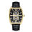 Thumbnail: - BLACK/GOLD HERITOR AUTOMATIC MASTERSON LEATHER-BAND WATCH -