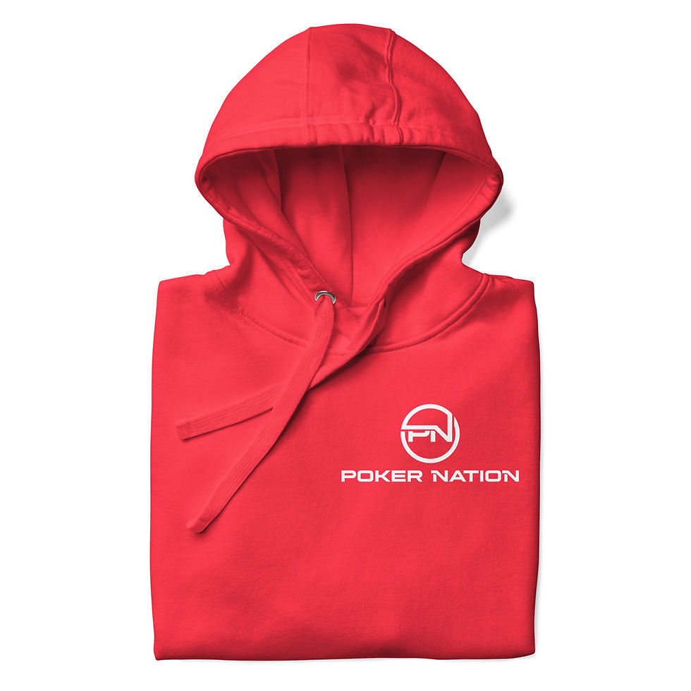 Thumbnail: - RED POKER NATION UNISEX PREMIUM HOODIE -