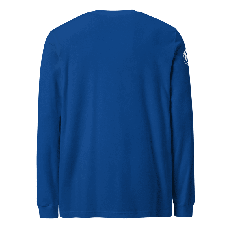 Thumbnail: - ROYAL BLUE POKER NATION UNISEX LONG SLEEVE SHIRT -