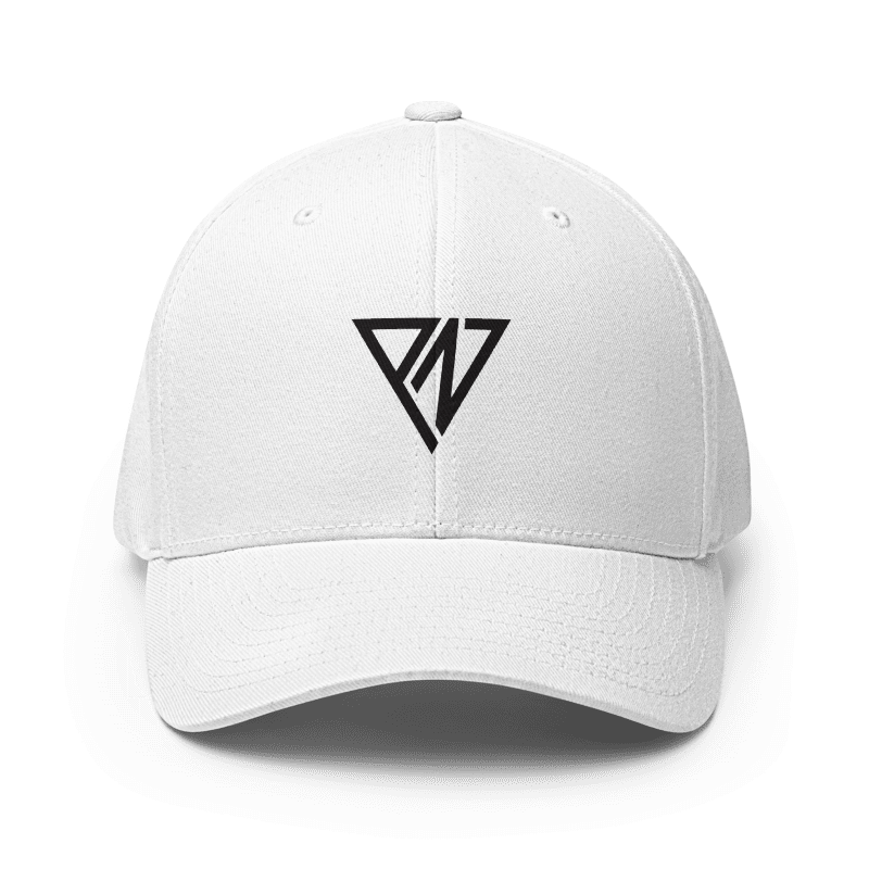 - WHITE PN FLEXFIT CLOSED-BACK STRUCTURE CAP -