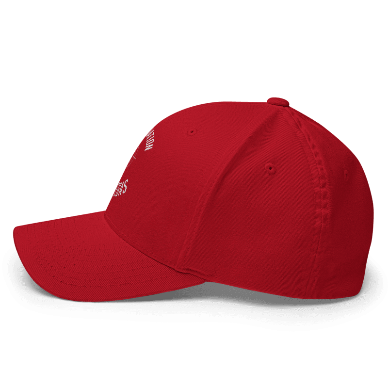 Thumbnail: - RED POKER NATION LAS VEGAS FLEXFIT CLOSED-BACK STRUCTURED CAP -