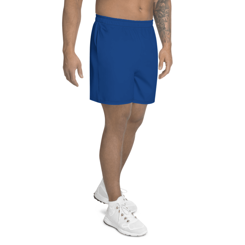 Thumbnail: - POKER NATION LAS VEGAS BLUE UNISEX ATHLETIC SHORTS -