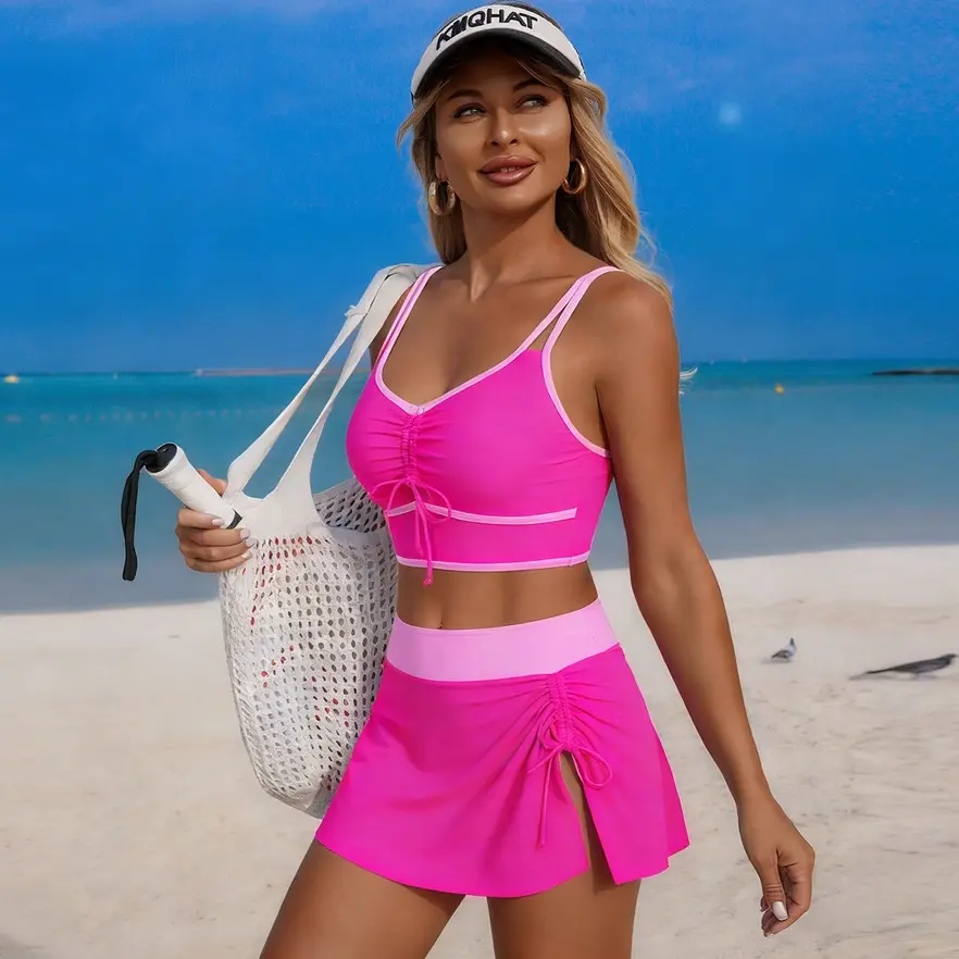 Thumbnail: Women's Colorful Swimsuits Two-Piece Bikini Set