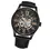 Thumbnail: - THE LONDON BLACK AUTOMATIC SKELETON WATCH  -