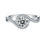 Thumbnail: 1 Carat Brilliant Round Cut Moissanite Platinum Over Pure Sterling Silver