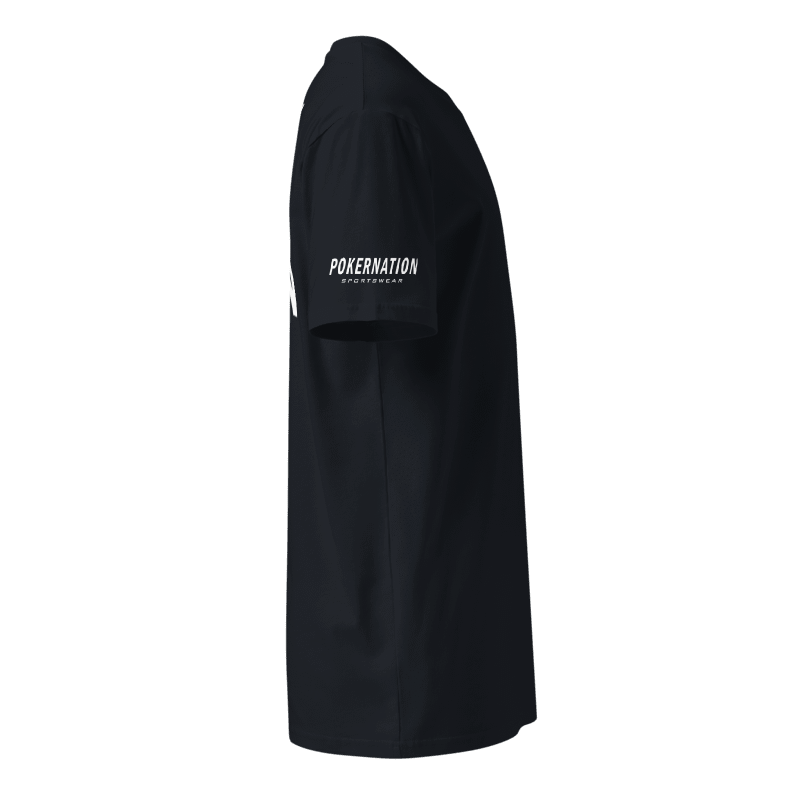 Thumbnail: - NAVY BLUE BUILT BY POKER NATION UNISEX PREMIUM T-SHIRT -