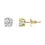 Thumbnail: 14K Gold 1.0 Carat Lab Grown Diamond Solitaire Stud Earrings
