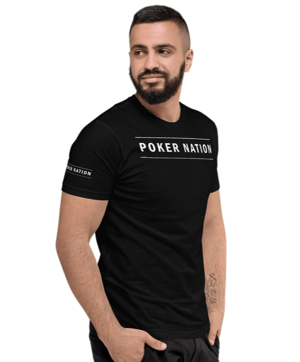Thumbnail: - BLACK POKER NATION LAS VEGAS FITTED T-SHIRT -
