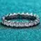 Thumbnail: Moissanite 925 Rhodium Over Pure Sterling Silver Eternity Ring