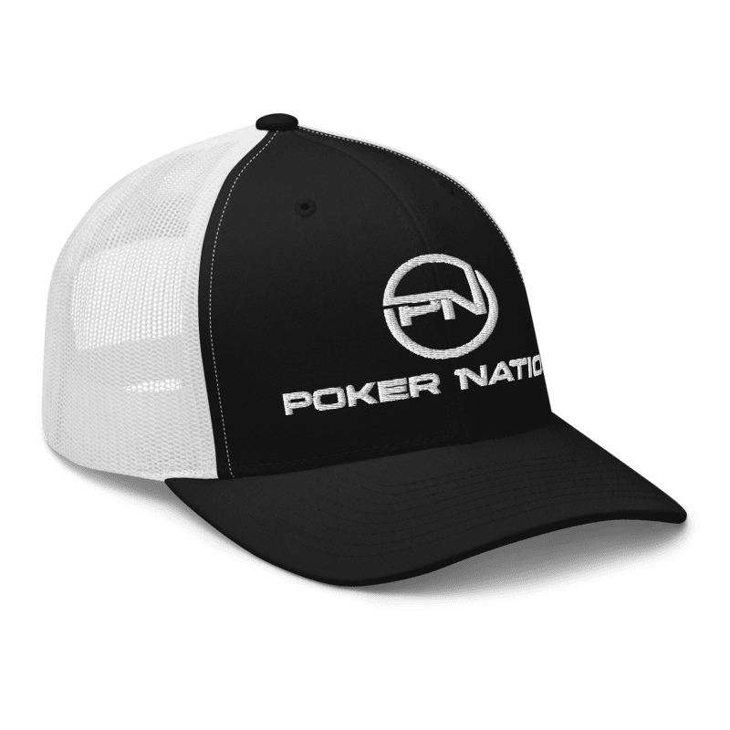 Thumbnail: - BLACK POKER NATION RETRO TRUCKER HAT -