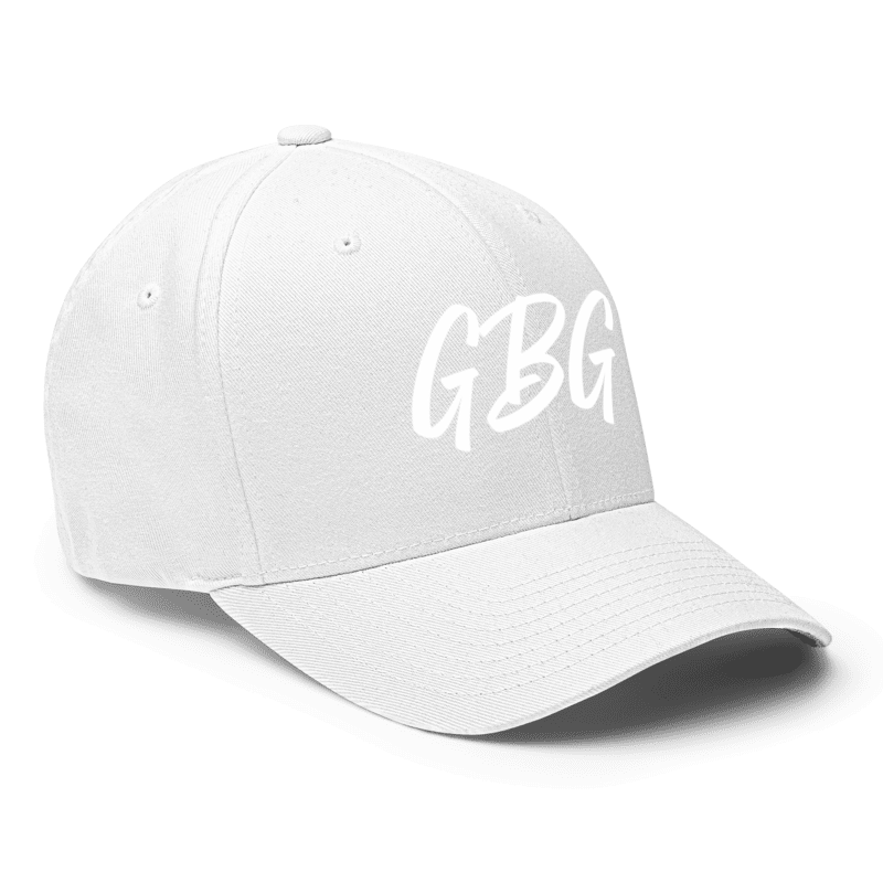 Thumbnail: - WHITE/WHITE GBG SPORTSWEAR FLEXFIT CLOSED-BACK STRUCTURED CAP -