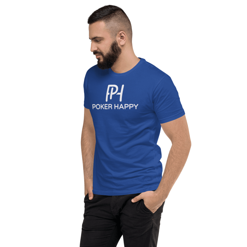 Thumbnail: - ROYAL BLUE POKER HAPPY FITTED T-SHIRT -