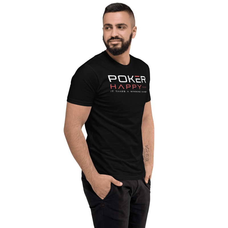 Thumbnail: - BLACK POKER HAPPY FITTED T-SHIRT -