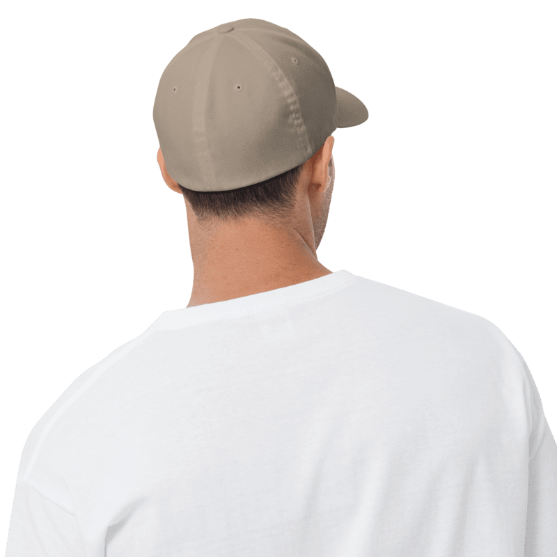 Thumbnail: - BEIGE POKER NATION LAS VEGAS FLEXFIT CLOSED-BACK STRUCTURED CAP -