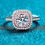 Thumbnail: Pink Moissanite Ring (Rhodium Over Pure Sterling Silver)