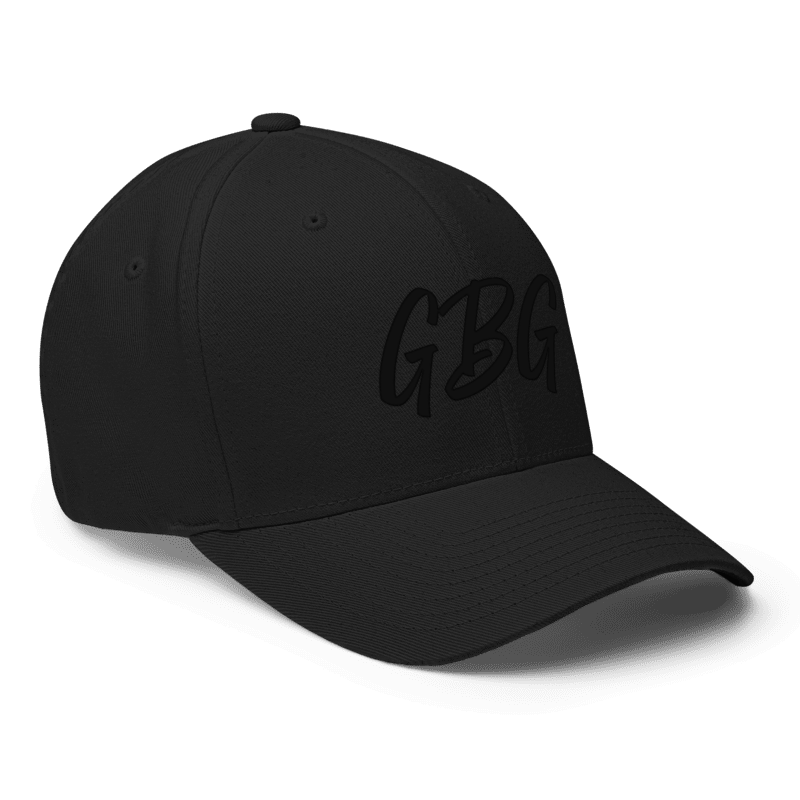 Thumbnail: - BLACK/BLACK GBG SPORTSWEAR FLEXFIT CLOSED-BACK STRUCTURE CAP -