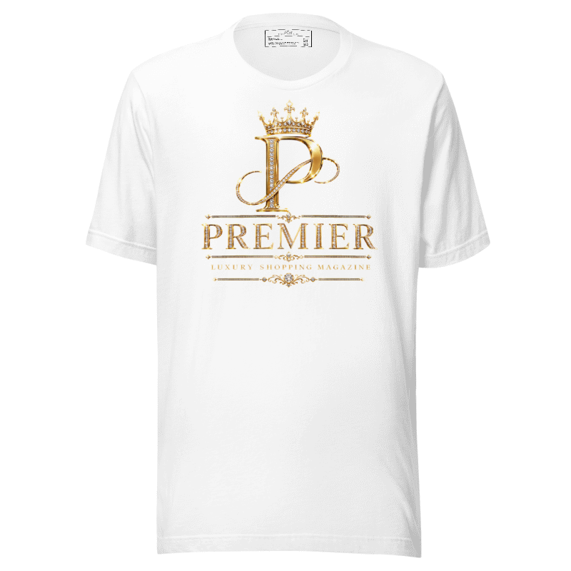 - WHITE/GOLD PREMIER UNISEX ECO T-SHIRT