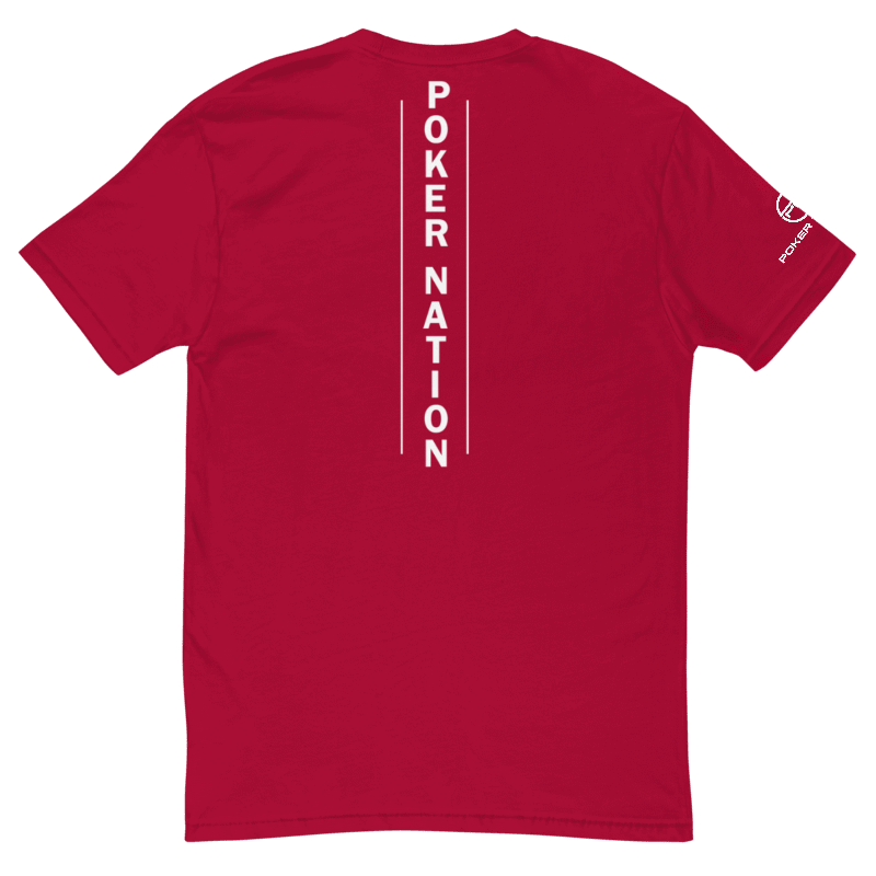 Thumbnail: - RED POKER NATION LAS VEGAS FITTED T-SHIRT -