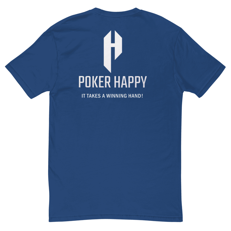 Thumbnail: - ROYAL BLUE POKER HAPPY FITTED T-SHIRT -