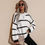 Thumbnail: Drop Shoulder Striped Oversized Sweater