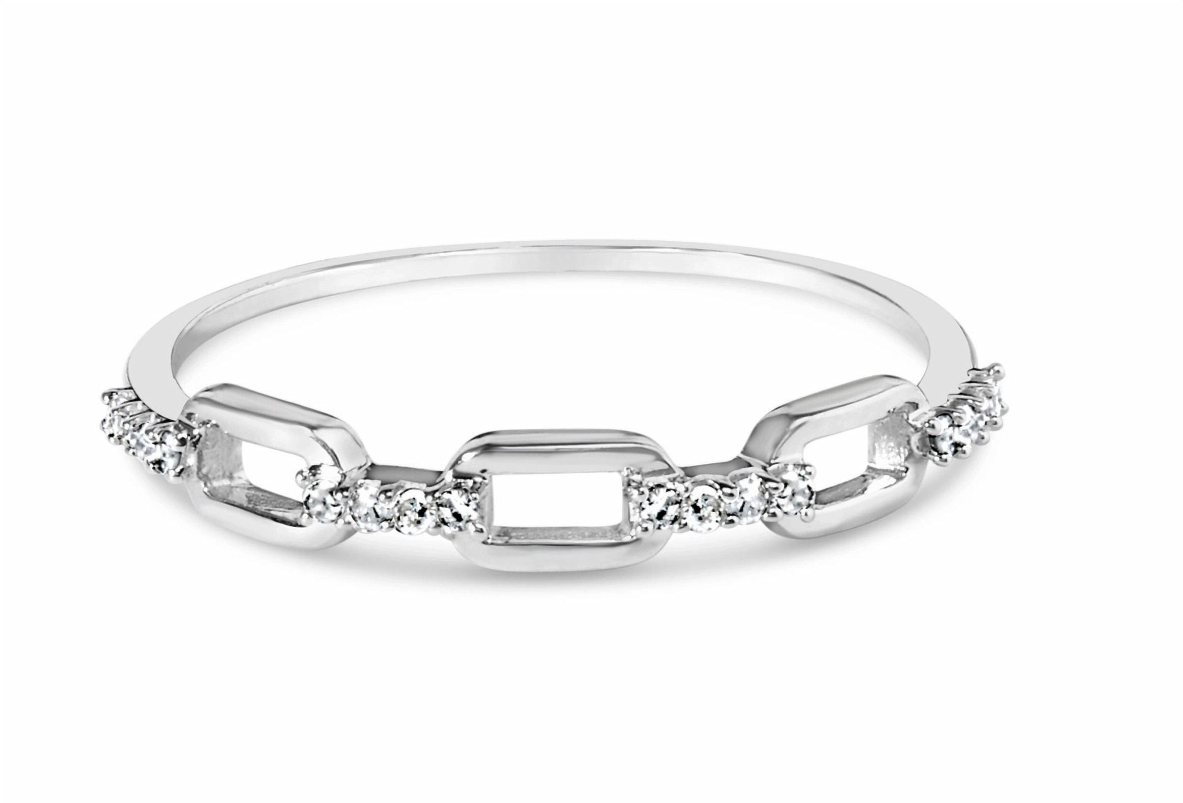 - .925 STERLING SILVER DIAMOND ACCENT RING -