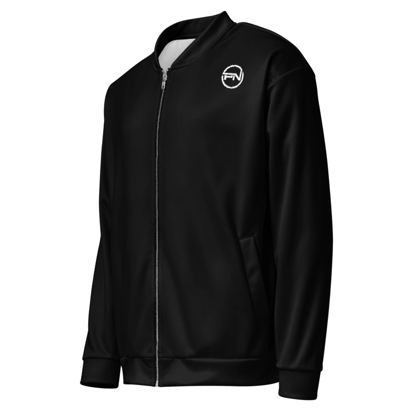 Thumbnail: - BLACK POKER NATION UNISEX BOMBER JACKET -