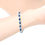 Thumbnail: Sterling Silver Cubic Zirconia Bracelet w/Blue Sapphire Stones