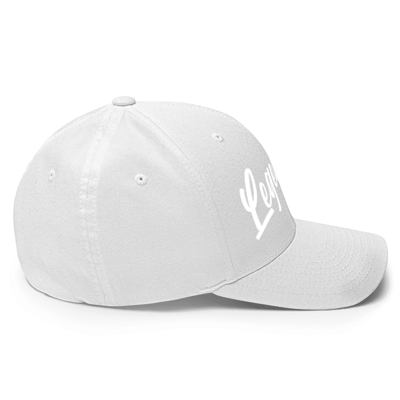 Thumbnail: - WHITE LEGENDARY SPORTSWEAR FLEXFIT CLOSED-BACK STRUCTURED CAP -