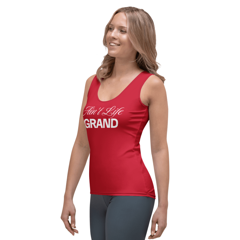 Thumbnail: - RED AIN'T LIFE GRAND FITTED TANK TOP -