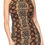 Thumbnail: Tan Snake Skin Printed Dress