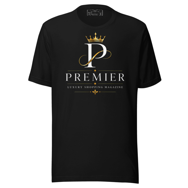 - BLACK/GOLD PREMIER UNISEX ECO T-SHIRT
