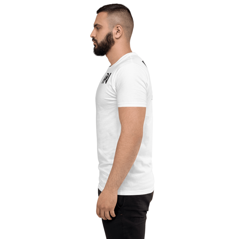 Thumbnail: - THREE WAY POKER NATION WHITE MEN'S FITTED T-SHIRT -