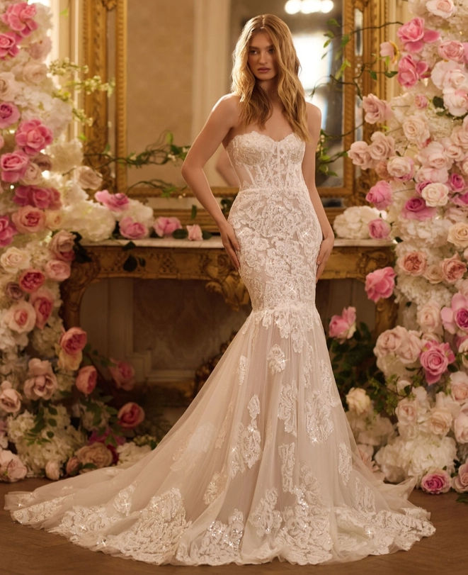 Thumbnail: - White Rosalie Wedding Gown -