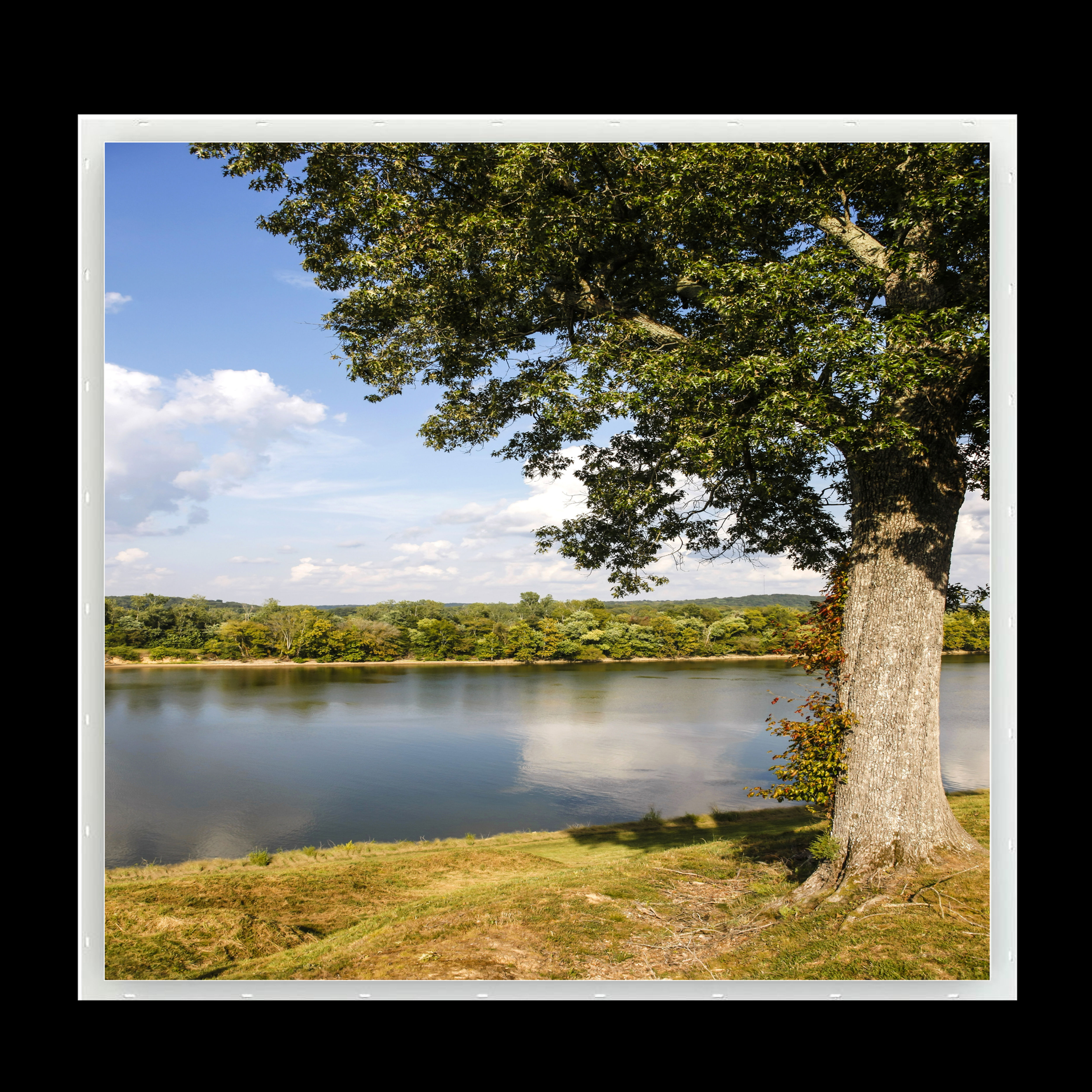 RIVERSIDE SCENARY - 20" x 20" Picture Windowpane Cover