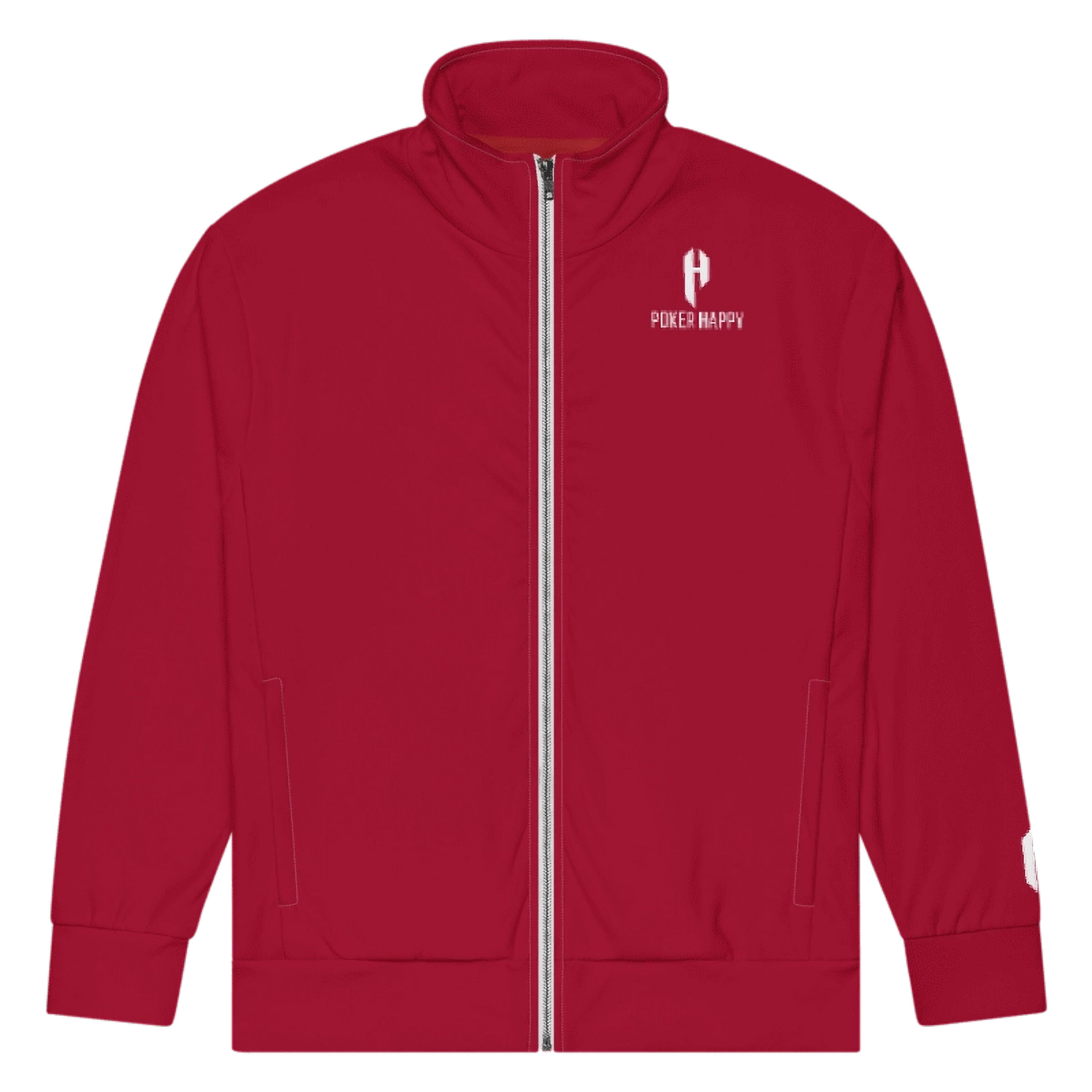 - RED POKER HAPPY UNISEX TRACK JACKET -
